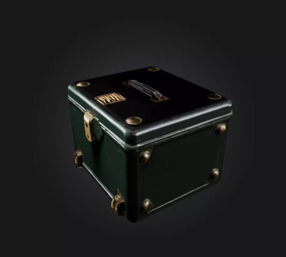 3D model bullet box VR / AR / low-poly