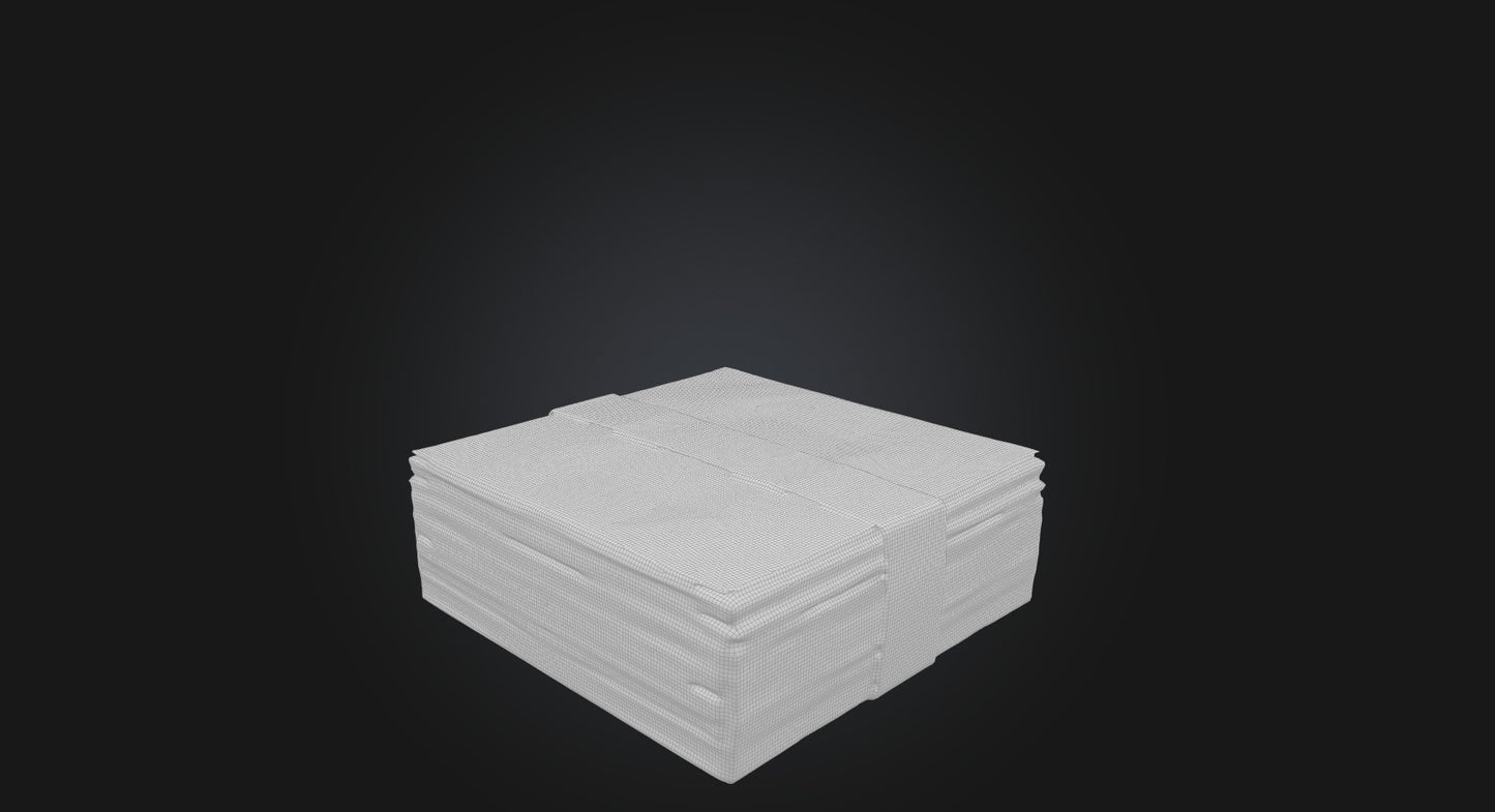 3D model bundle of dollars  VR / AR / low-poly