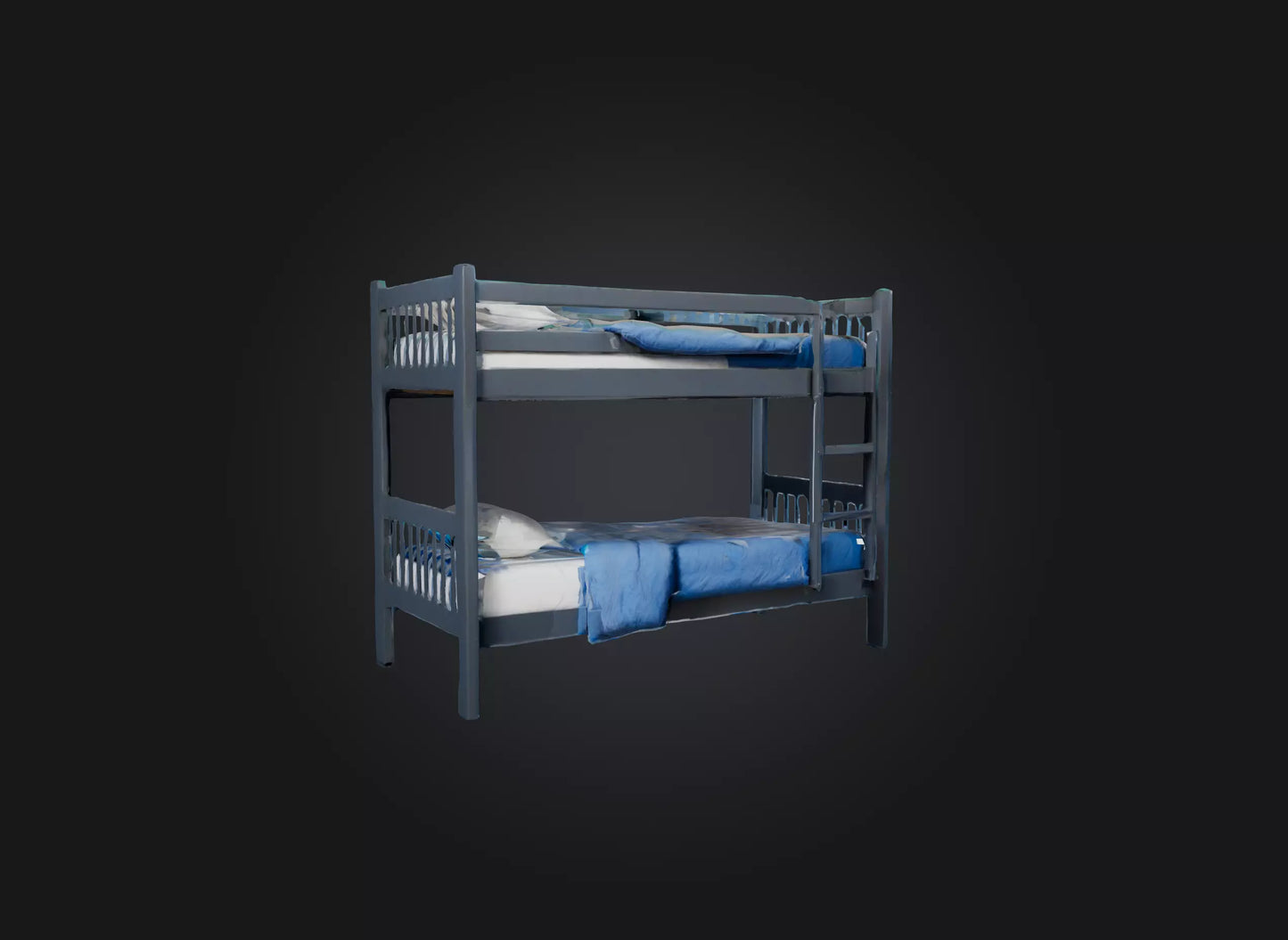 3D model bunk bed model VR / AR / low-poly