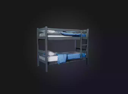 3D model bunk bed model VR / AR / low-poly