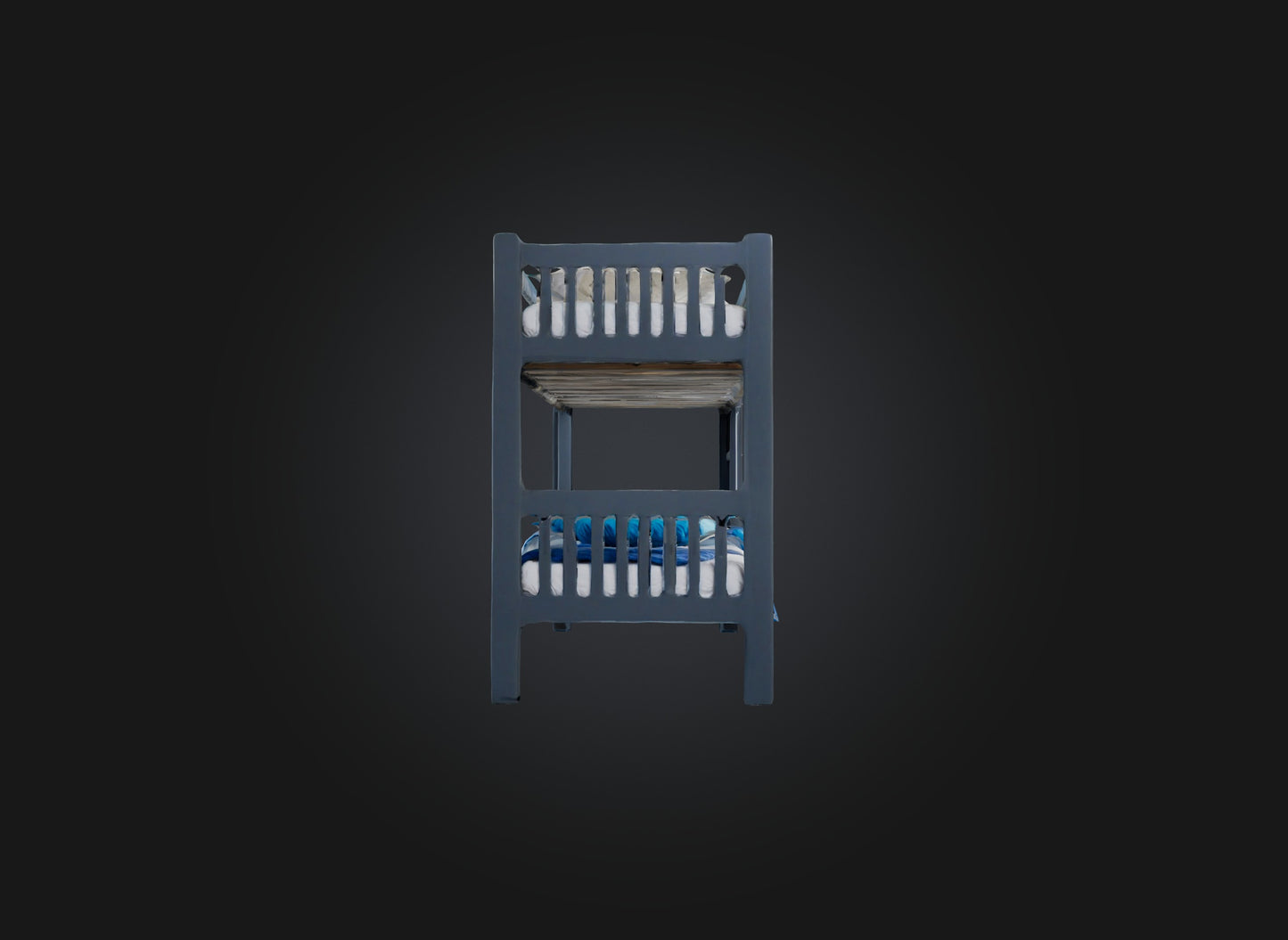 3D model bunk bed model VR / AR / low-poly