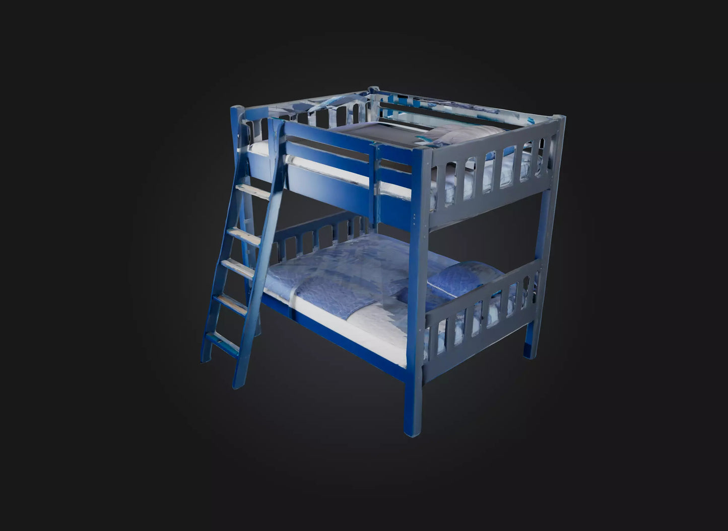 3D model bunk bedd VR / AR / low-poly