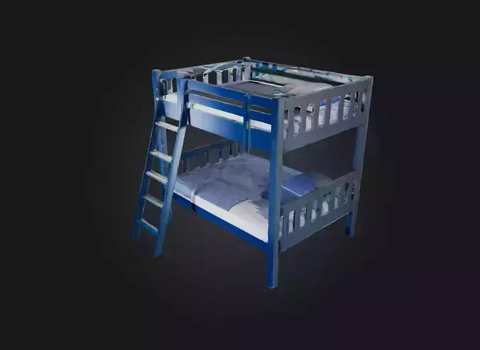 3D model bunk bedd VR / AR / low-poly