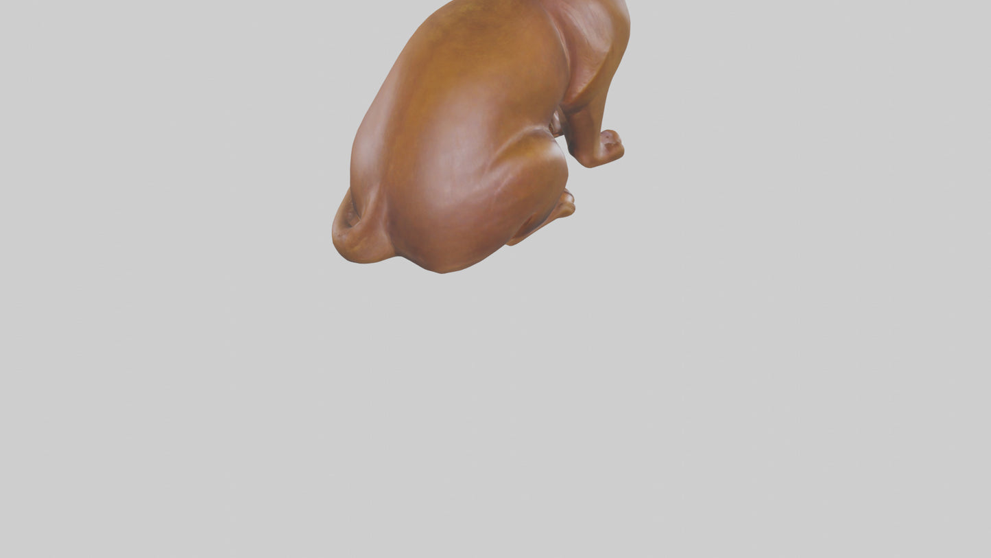 3D model Burmese Cat statue model VR / AR / low-poly
