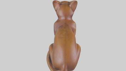 3D model Burmese Cat statue model VR / AR / low-poly