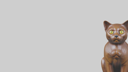 3D model Burmese Cat statue model VR / AR / low-poly