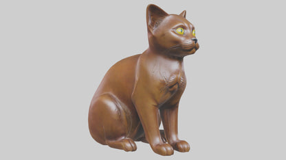 3D model Burmese Cat statue model VR / AR / low-poly