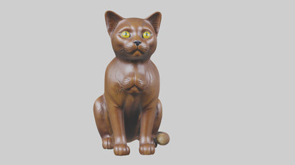 3D model Burmese Cat statue model VR / AR / low-poly