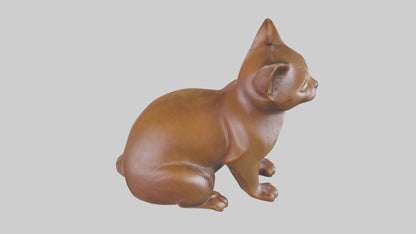 3D model Burmese Cat statue model VR / AR / low-poly