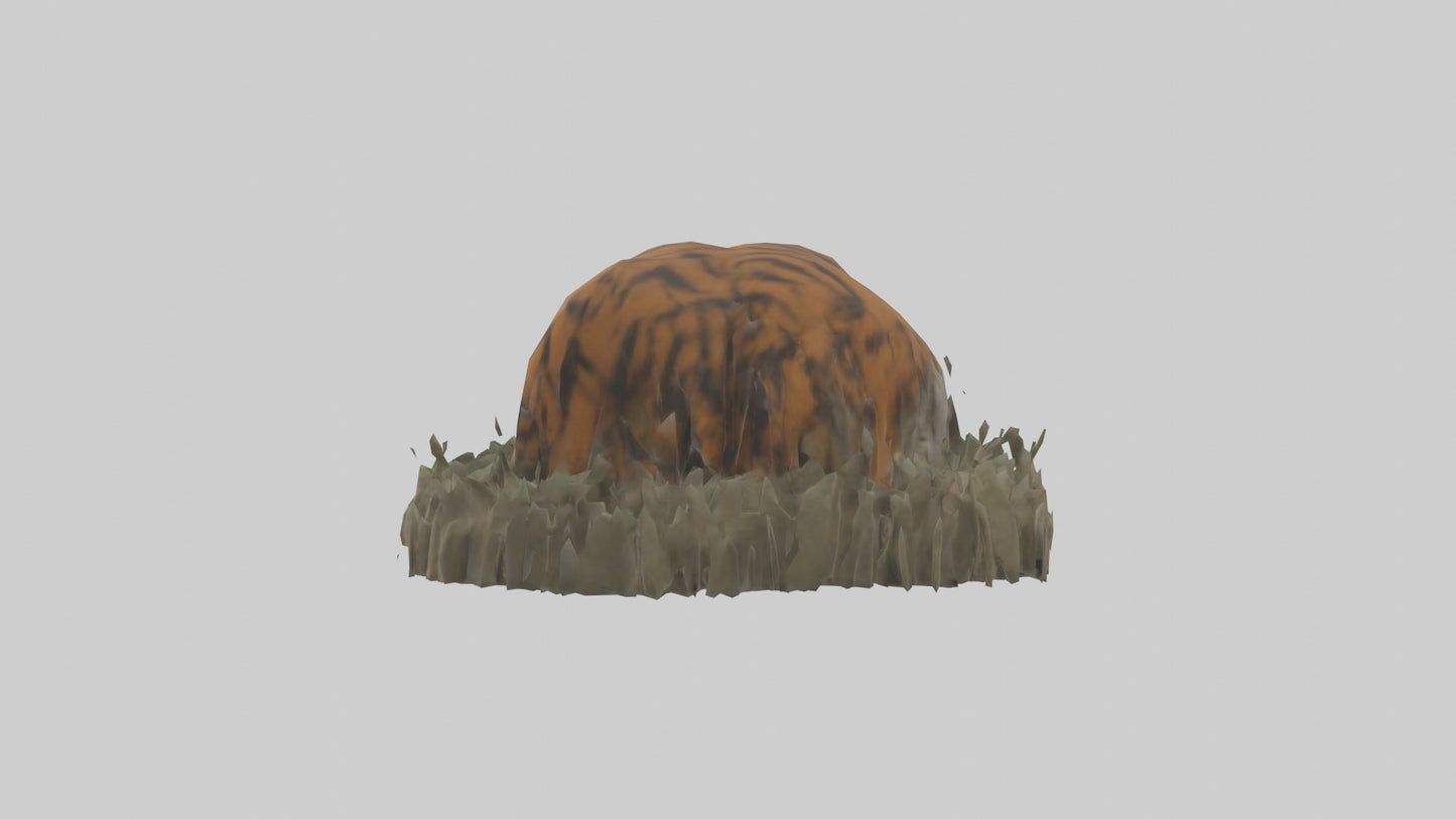 Burmese Python coiled model VR / AR / low-poly