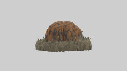 Burmese Python coiled model VR / AR / low-poly