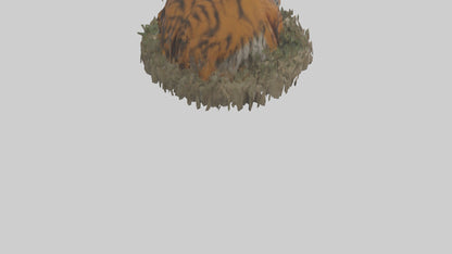 Burmese Python coiled model VR / AR / low-poly