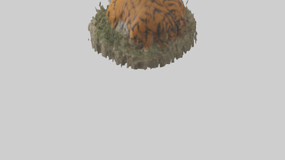 Burmese Python coiled model VR / AR / low-poly