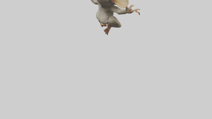 3D model Bush Baby leaping model VR / AR / low-poly