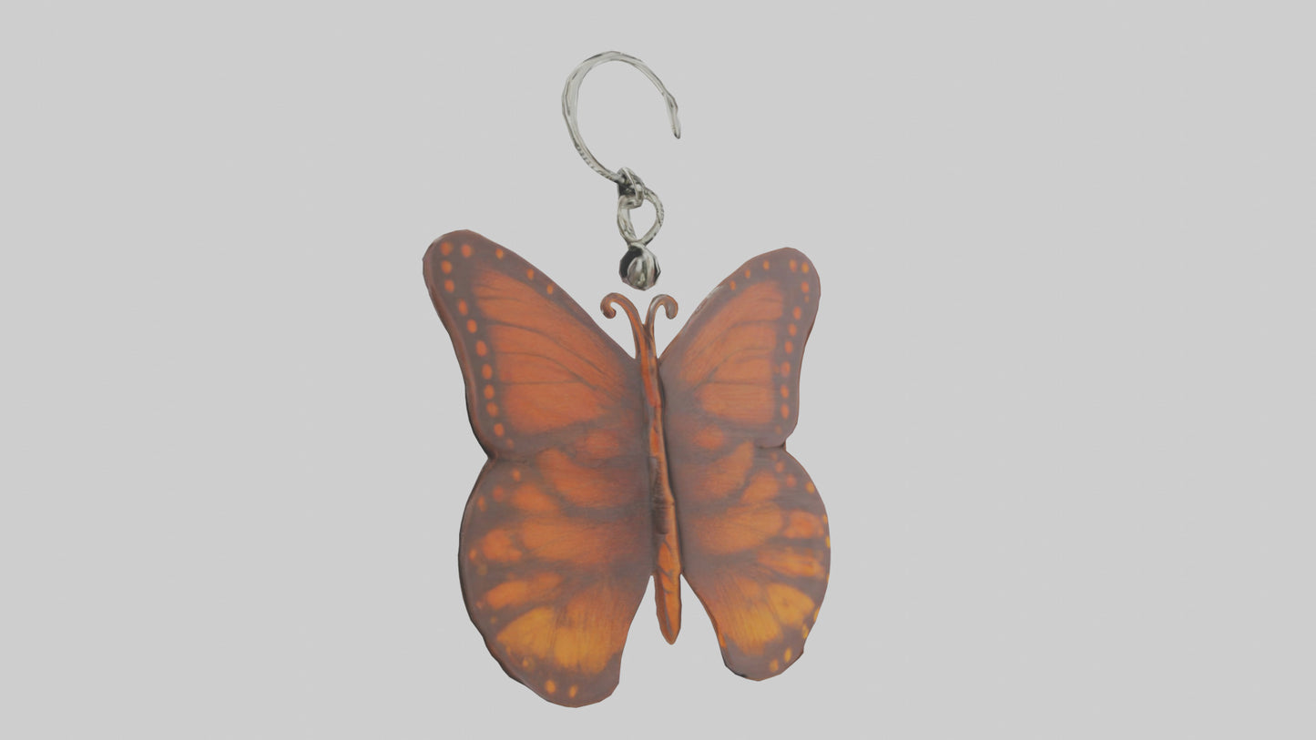 3D model Butterfly keychain model VR / AR / low-poly
