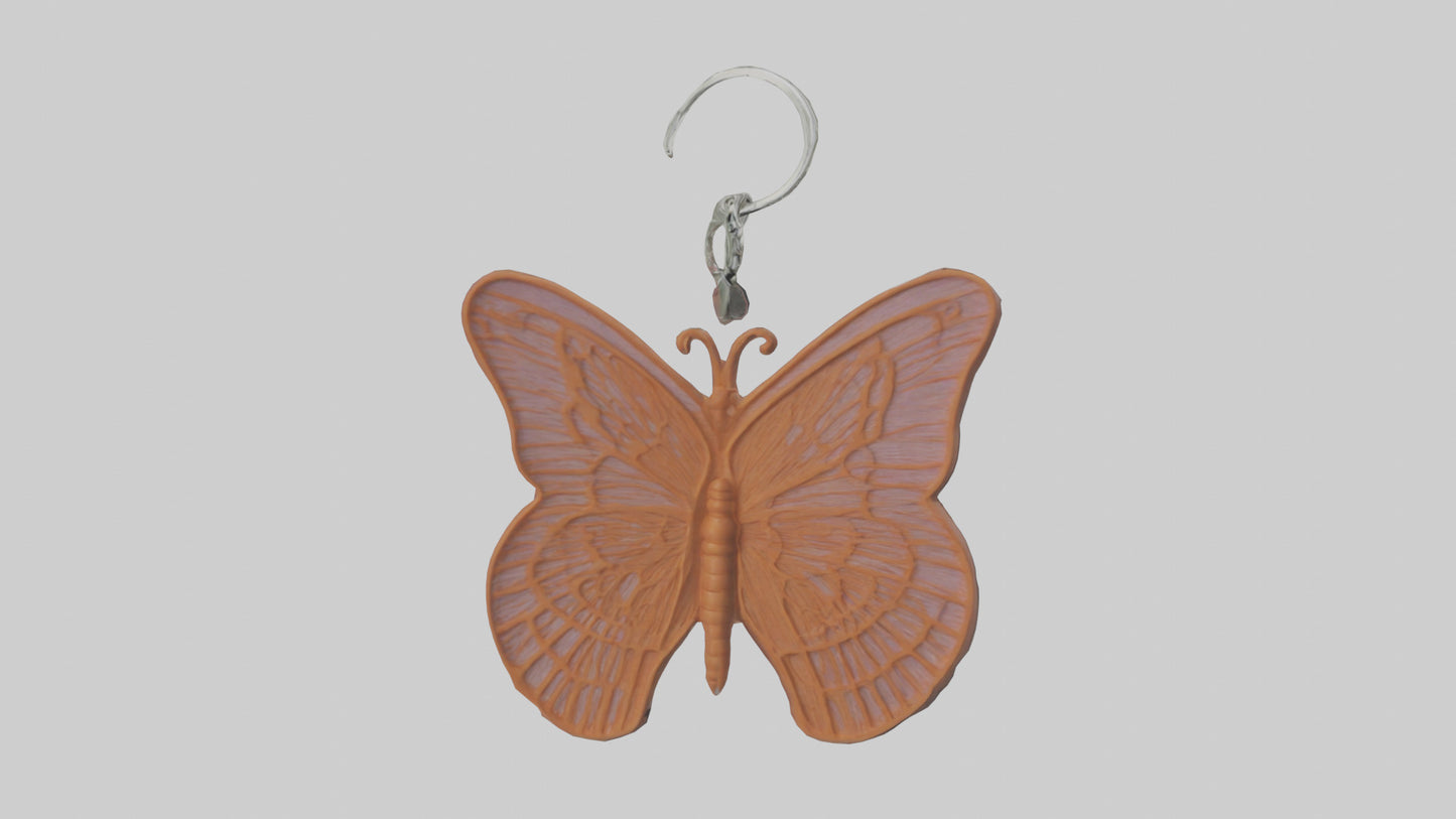 3D model Butterfly keychain model VR / AR / low-poly