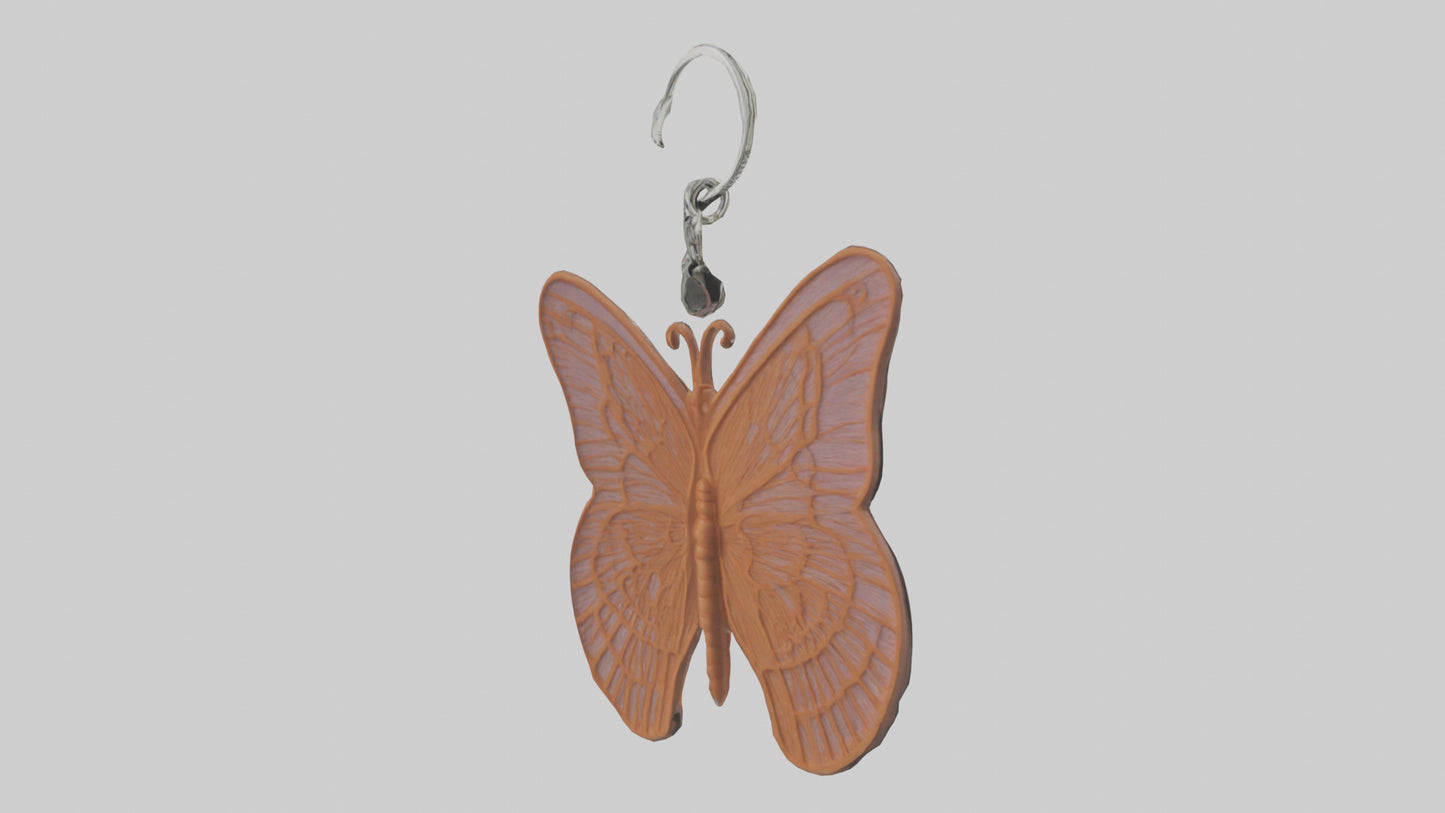 3D model Butterfly keychain model VR / AR / low-poly
