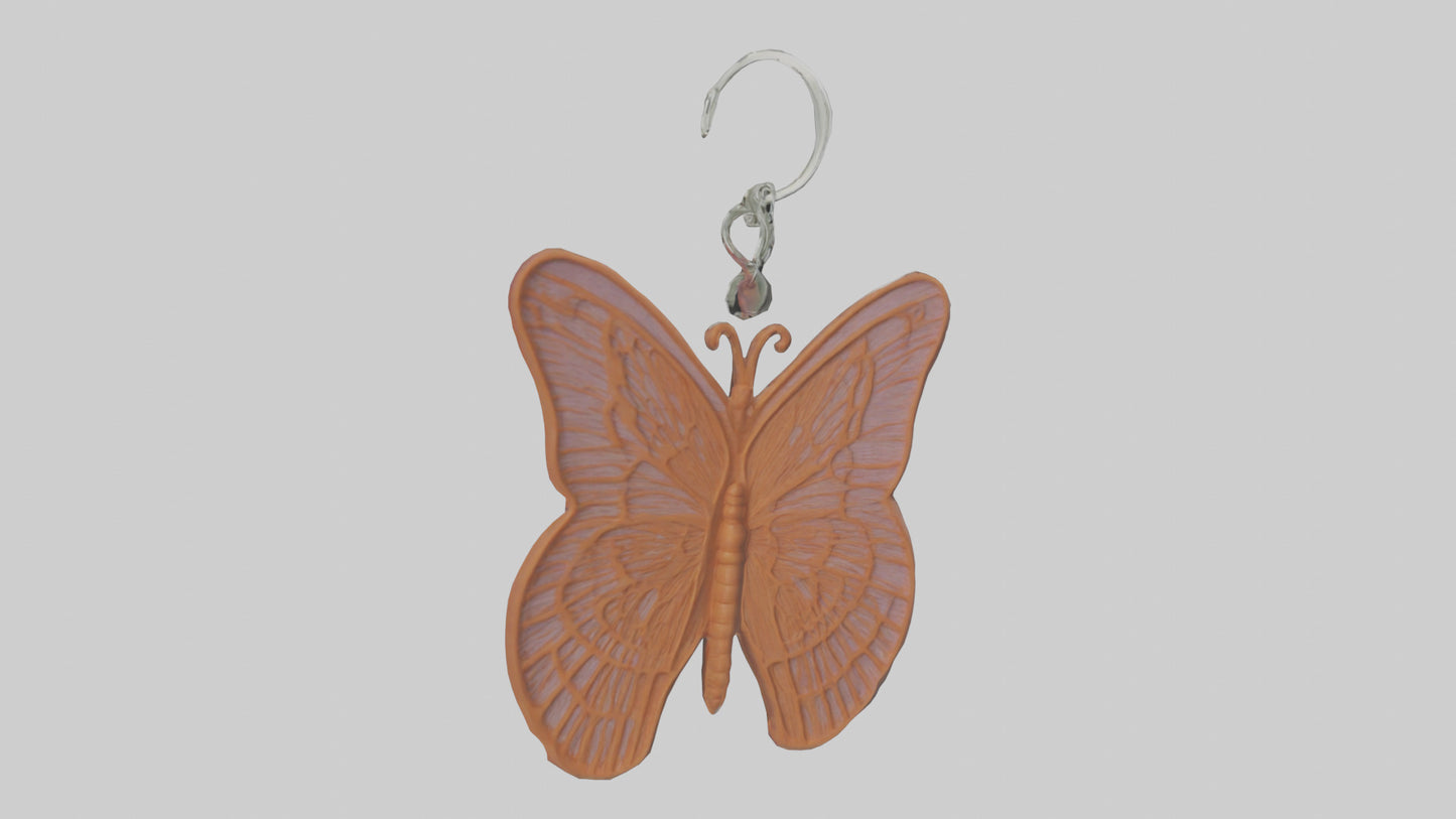 3D model Butterfly keychain model VR / AR / low-poly