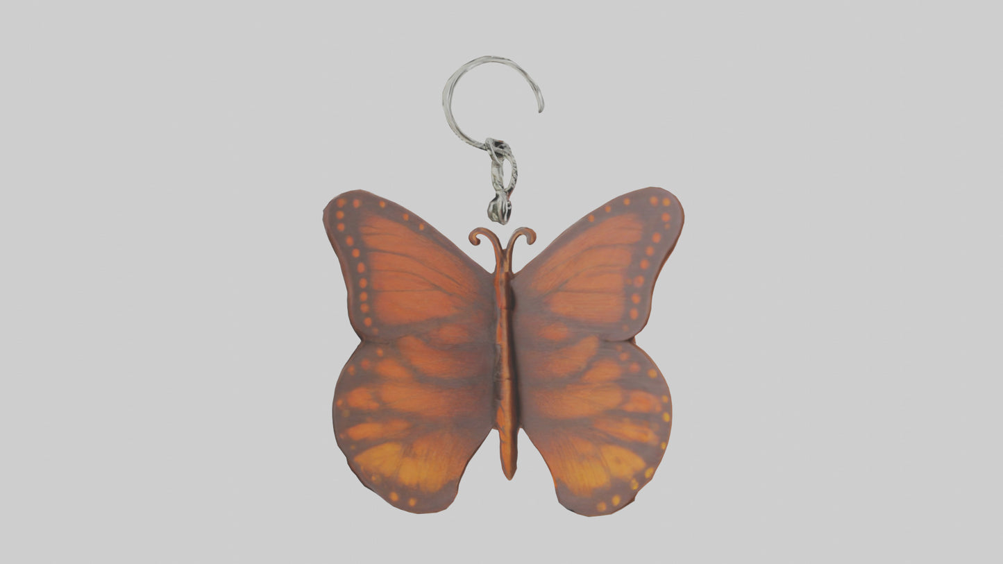 3D model Butterfly keychain model VR / AR / low-poly