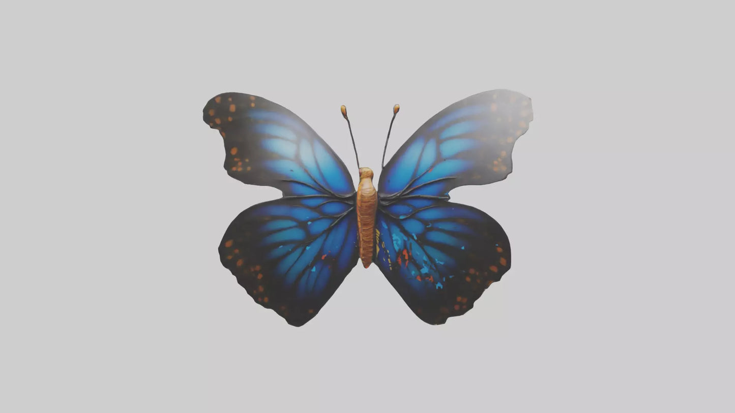 3D model Butterfly Wings Model VR / AR / low-poly