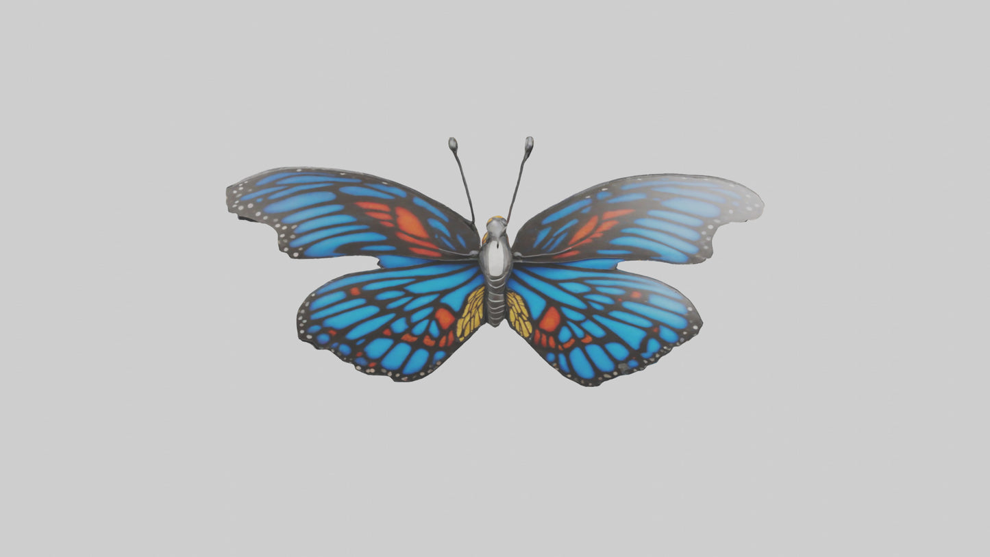 3D model Butterfly Wings Model VR / AR / low-poly