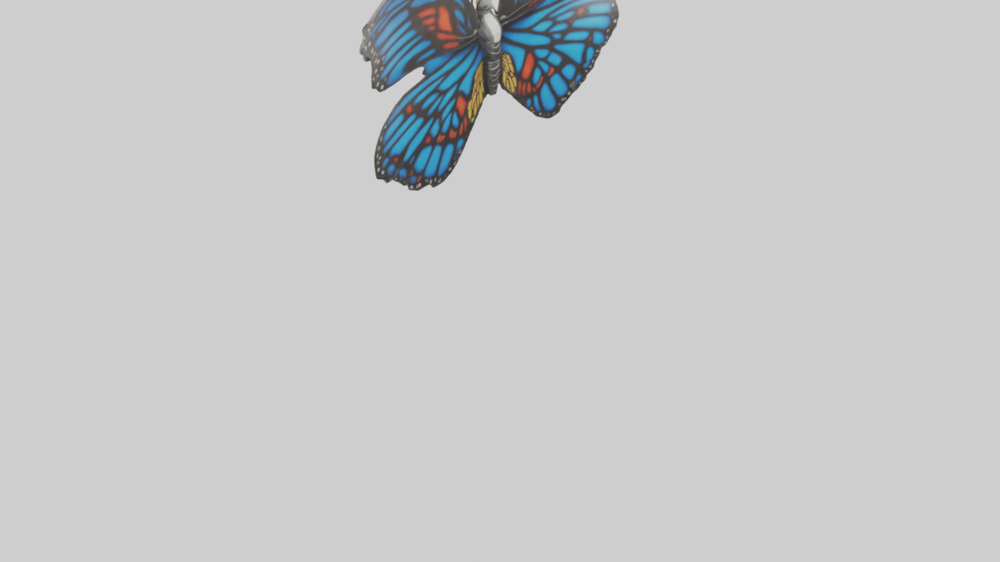 3D model Butterfly Wings Model VR / AR / low-poly