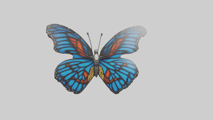 3D model Butterfly Wings Model VR / AR / low-poly