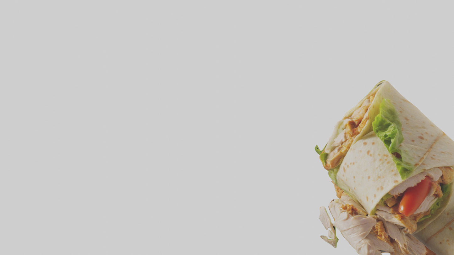 3D model Caesar wrap with chicken model VR / AR / low-poly