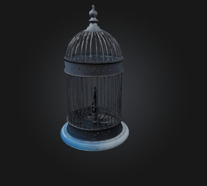 3D model cage model VR / AR / low-poly