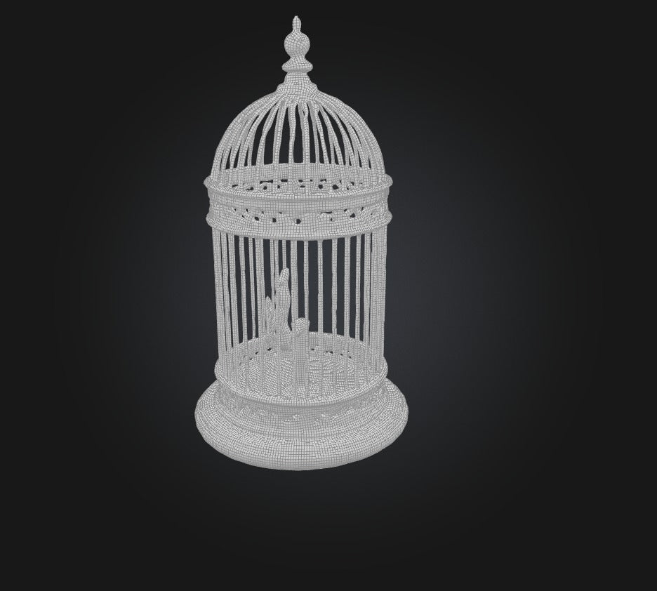 3D model cage model VR / AR / low-poly