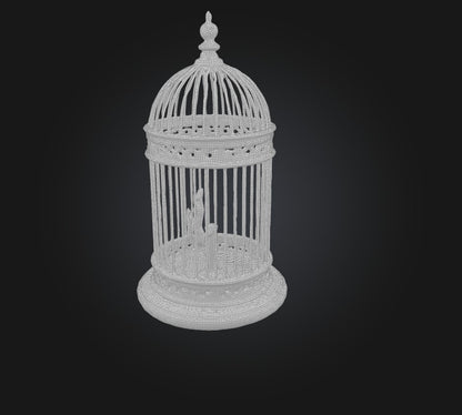 3D model cage model VR / AR / low-poly