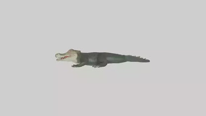 3D model Caiman lurking in water model VR / AR / low-poly