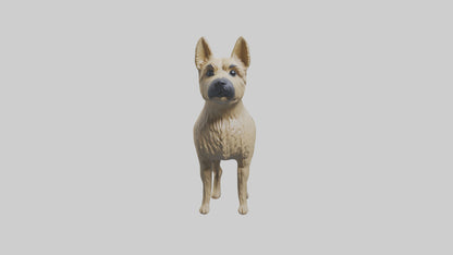 3D model Cairn Terrier standing model VR / AR / low-poly