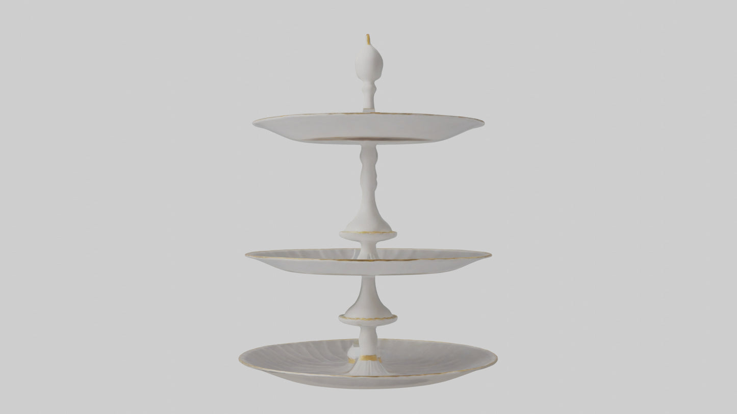 3D model Cake Stand model VR / AR / low-poly