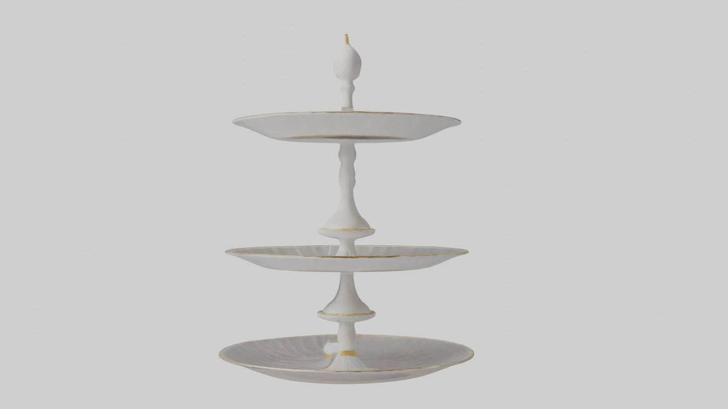 3D model Cake Stand model VR / AR / low-poly