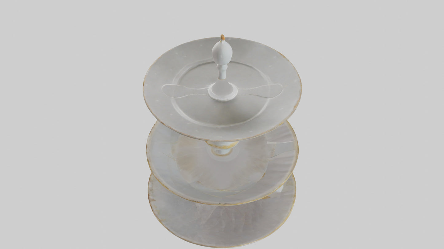 3D model Cake Stand model VR / AR / low-poly