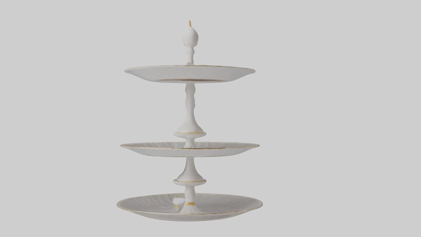 3D model Cake Stand model VR / AR / low-poly