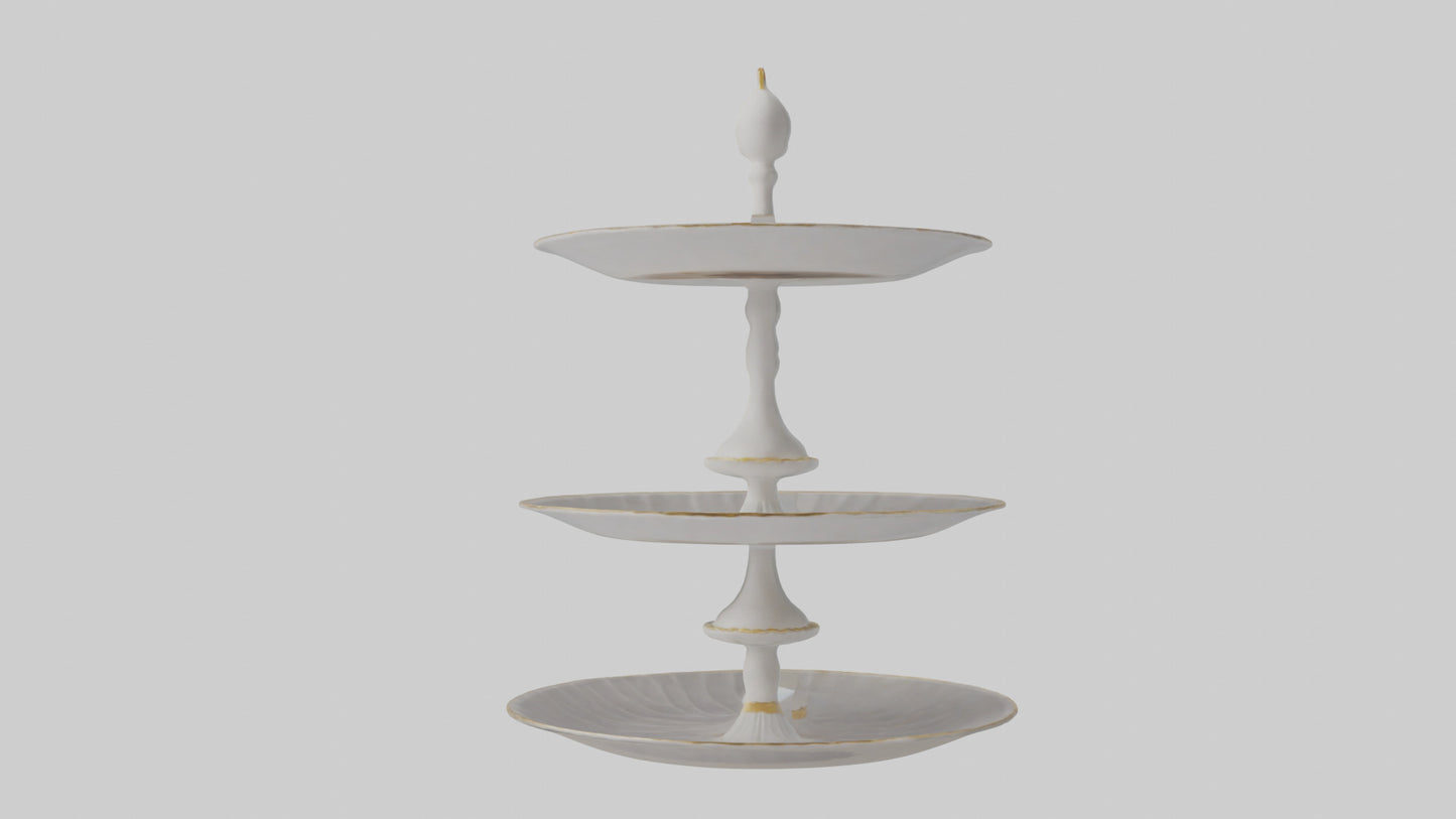 3D model Cake Stand model VR / AR / low-poly