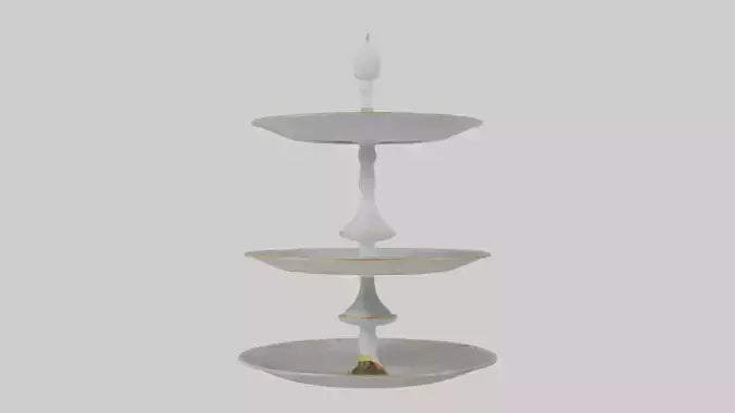 3D model Cake Stand model VR / AR / low-poly