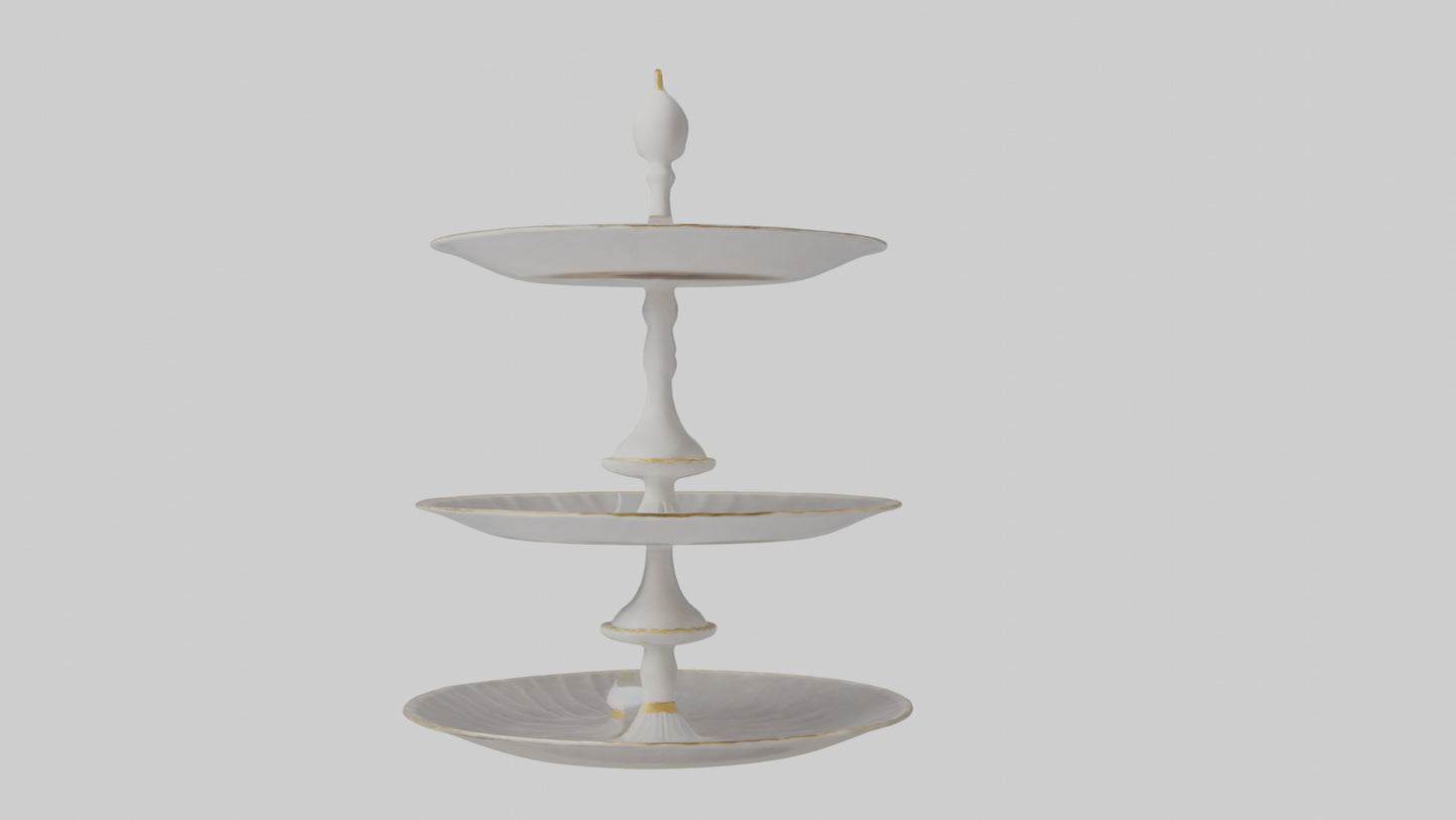 3D model Cake Stand model VR / AR / low-poly