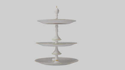 3D model Cake Stand model VR / AR / low-poly