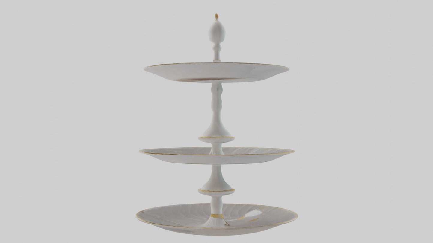 3D model Cake Stand model VR / AR / low-poly
