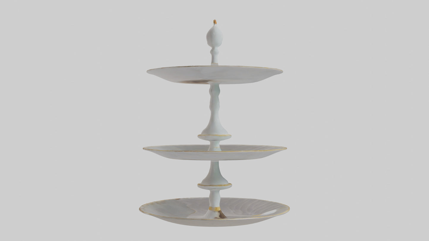3D model Cake Stand model VR / AR / low-poly