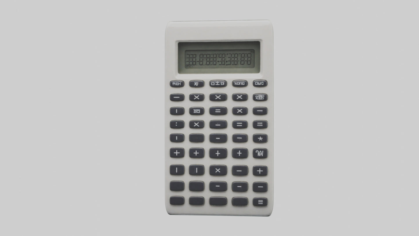 3D model Calculator model VR / AR / low-poly