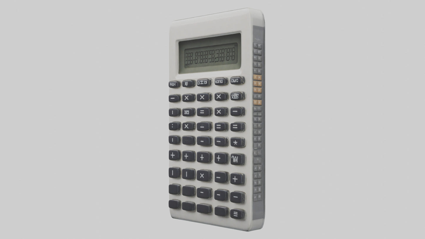 3D model Calculator model VR / AR / low-poly