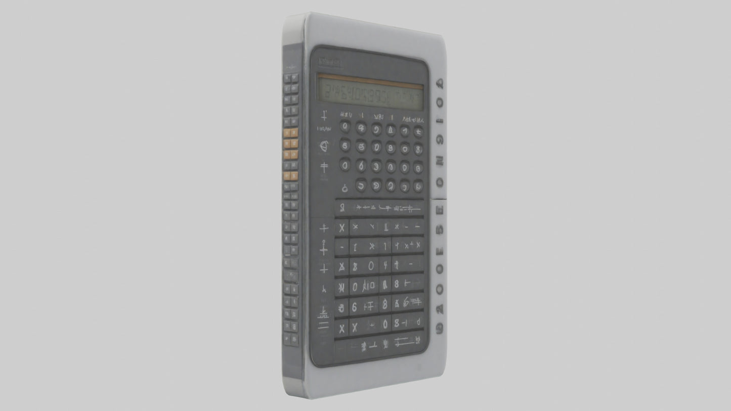 3D model Calculator model VR / AR / low-poly