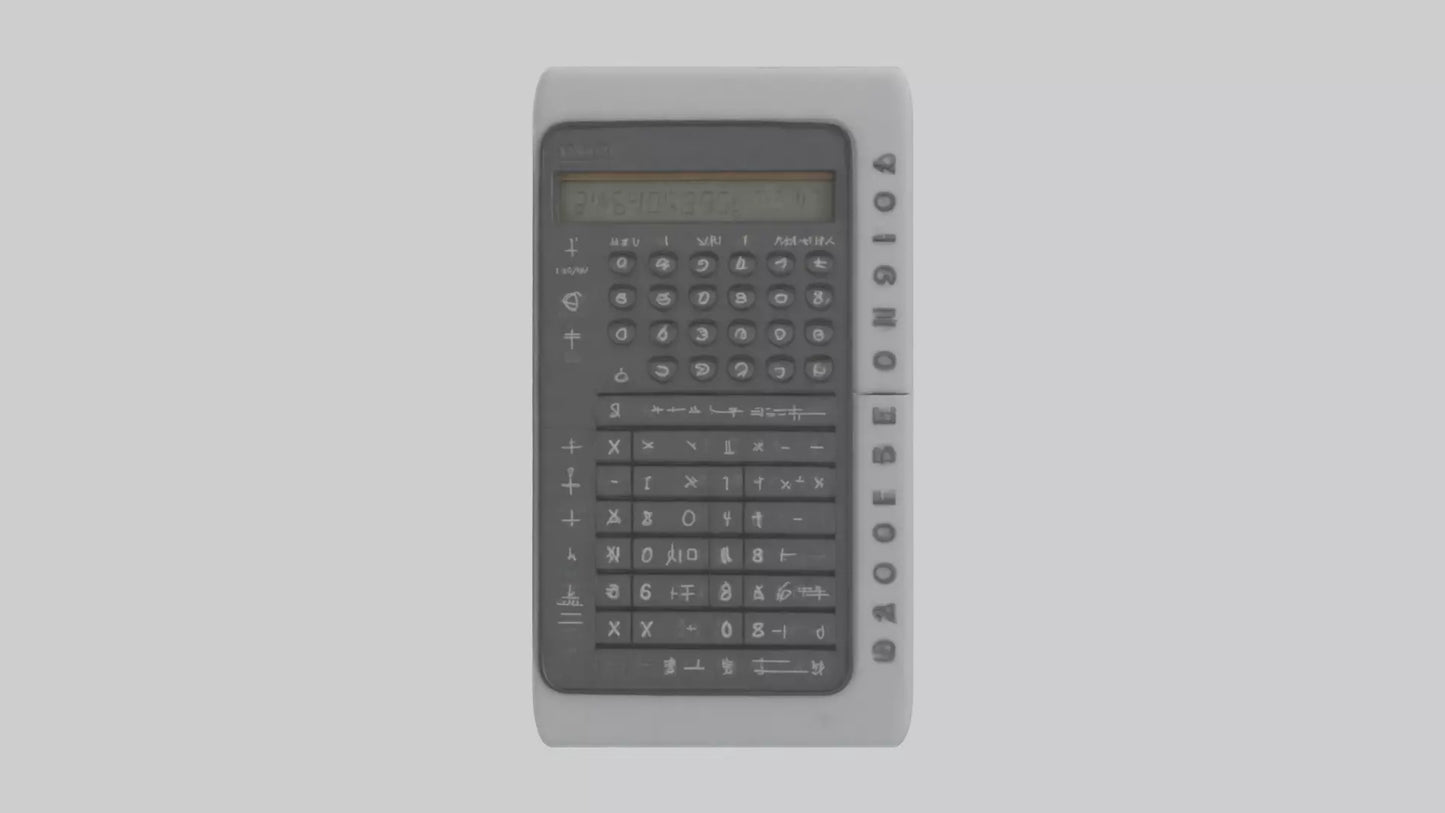 3D model Calculator model VR / AR / low-poly