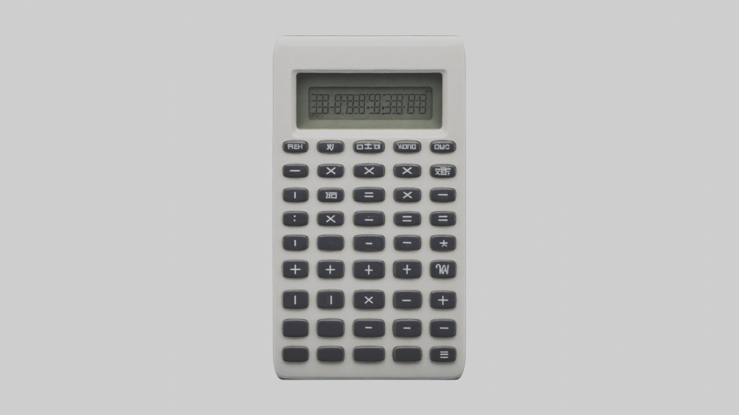 3D model Calculator model VR / AR / low-poly