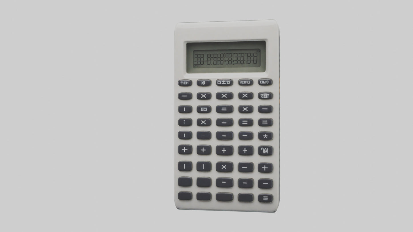 3D model Calculator model VR / AR / low-poly