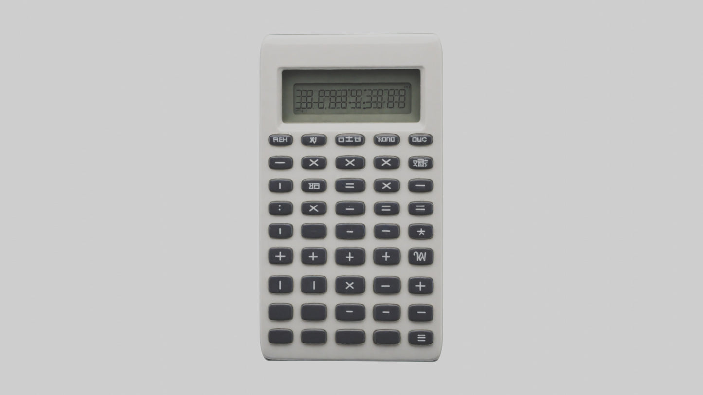 3D model Calculator model VR / AR / low-poly